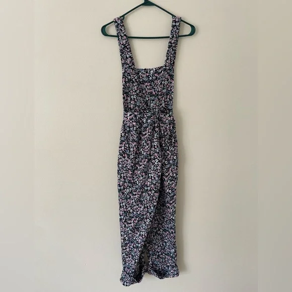 Zara Floral Criss Cross Overalls - Picture 10 of 12